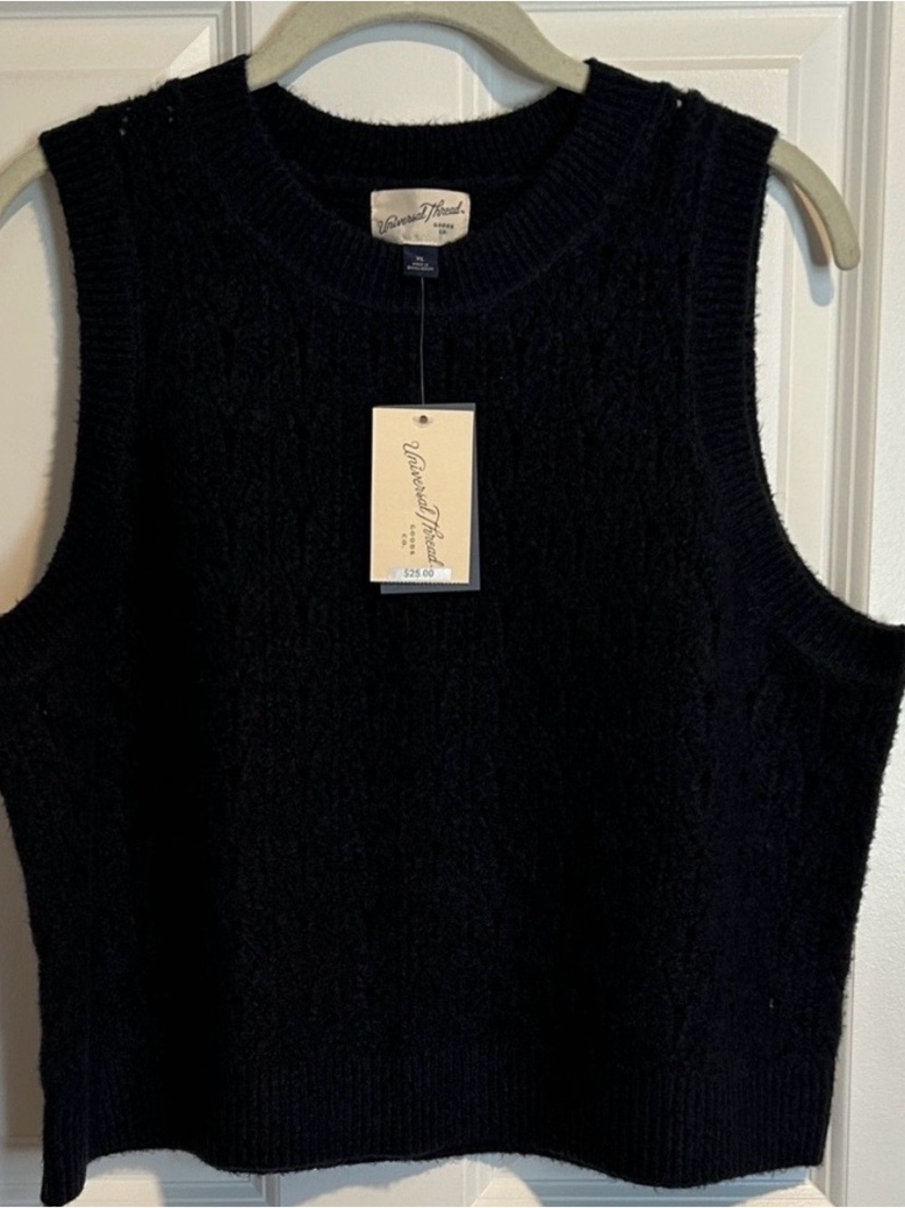 NWT Universal Thread Navy Blue Sweater Vest Women's Size XL fits like medium